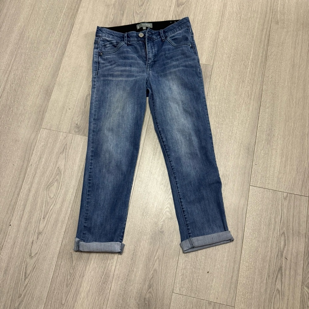 Wit & Wisdom ankle cuff Jeans Size 4 with stretchy comfy waistband
